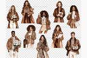 Mocha Valentine's Day Clipart, a Person Illustration by GlamArtZhanna (Thumbnail 8 of 8)