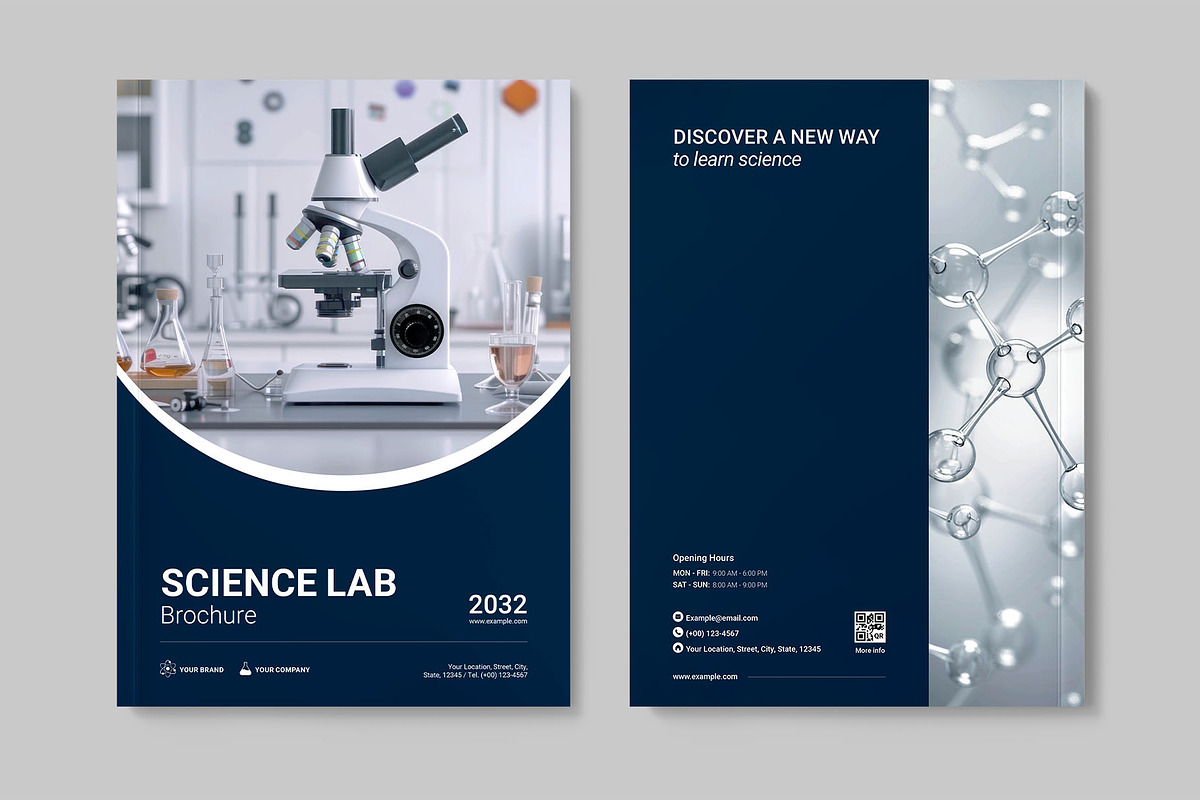 Science Lab Brochure Template, a Brochure Template by BrandPacks