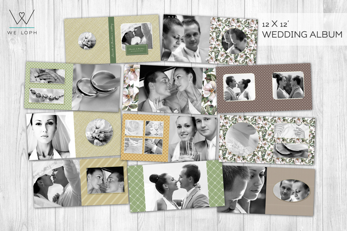 Elegant & Stylish Wedding Album, a Brochure Template by We♡Loph