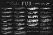 28 Realistic FUR Procreate Brushes, a Brush Add-On by Eldar Zakirov's (Thumbnail 3 of 10)
