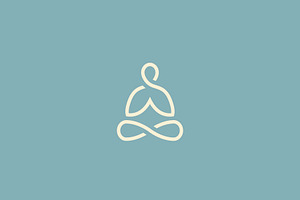 Abstract yoga logo., a Branding & Logo Template by lettett