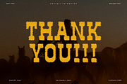 Cowboy Rough - Western Font, a Slab Serif Font by QR Design Studio (Thumbnail 6 of 6)