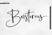 Boisterous Signature, a Script Font by Dhan Studio (Thumbnail 1 of 24)