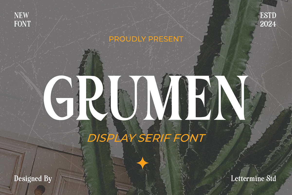 Grumen - Display Serif, a Serif Font by Lettermine (Photo 1 of 10)
