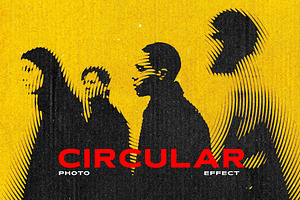 Circular Halftone Effect