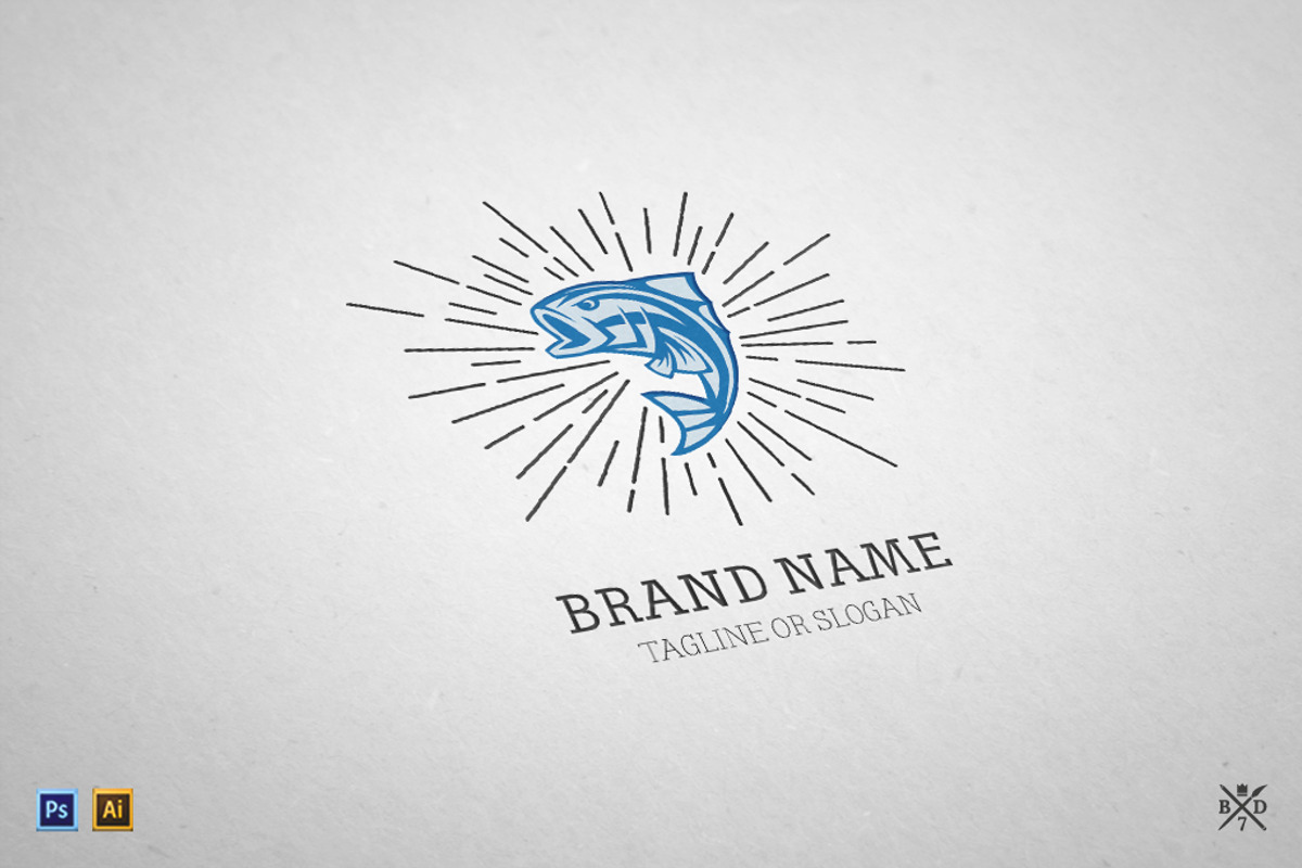 Logo Template #5 - Big Fish, a Branding & Logo Template by Basari Design (Photo 2 of 2)