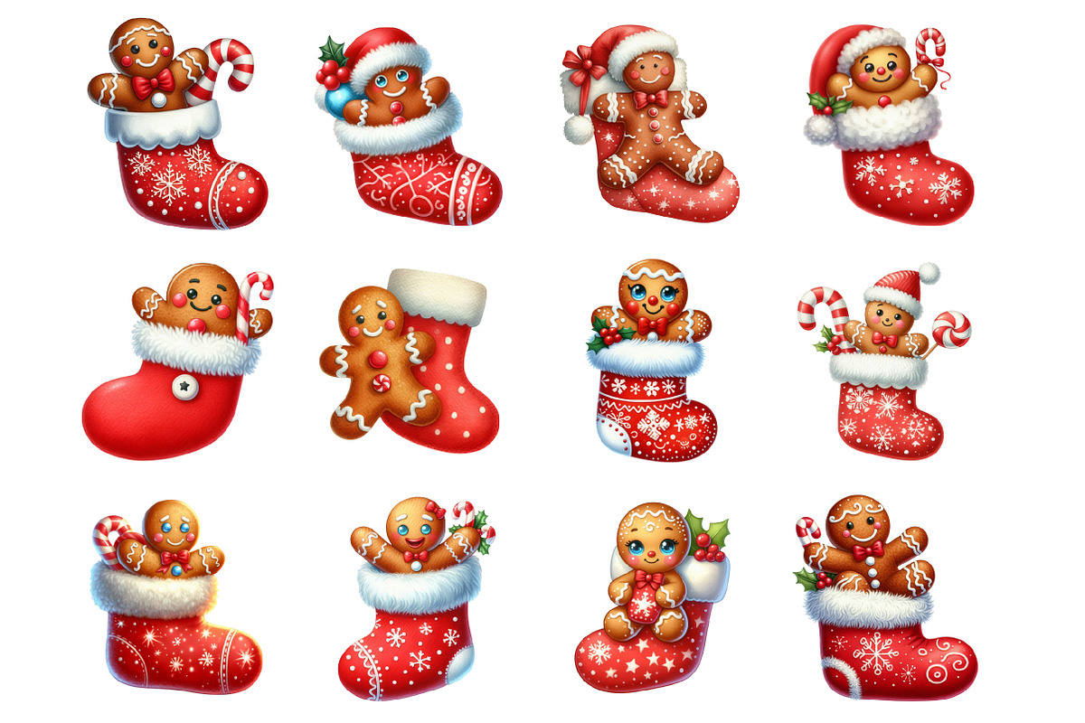 Christmas Gingerbread Man Cookie, an Illustration by Design Market (Photo 4 of 4)