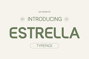 Estrella - Modern Sans Serif, a Sans Serif Font by HipFonts (Thumbnail 1 of 10)