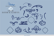 Vintage Bouquets In Delft Blue, a Decorative Illustration by Collection by VY (Thumbnail 12 of 12)