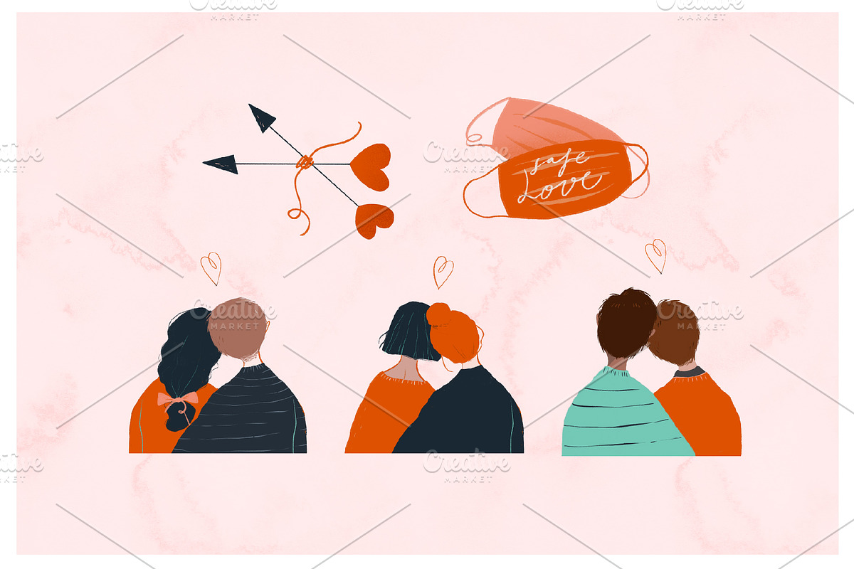 Valentine Graphics - Cute Clip Art, a Decorative Illustration by Marinastu (Photo 5 of 9)
