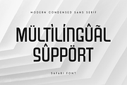 Safari - Modern Condended Sans Serif, a Sans Serif Font by Hamz Studio (Thumbnail 8 of 16)