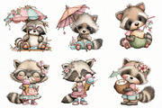 Whimsical Summer Raccoon clipart, an Illustration by Designworld (Thumbnail 4 of 7)