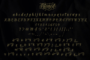 Blessed Traditional Tattoo Font