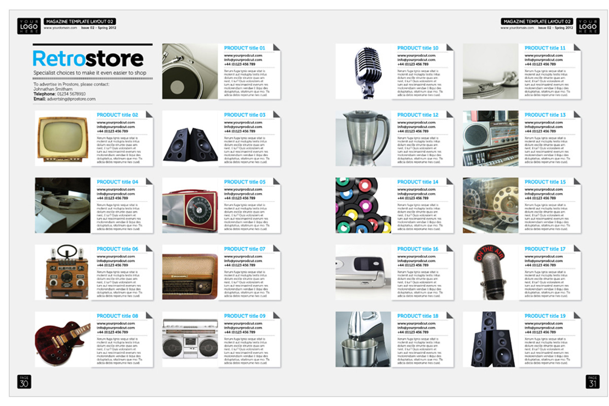 Magazine Template InDesign 02, a Magazine Template by Love Graphic Design (Photo 24 of 36)