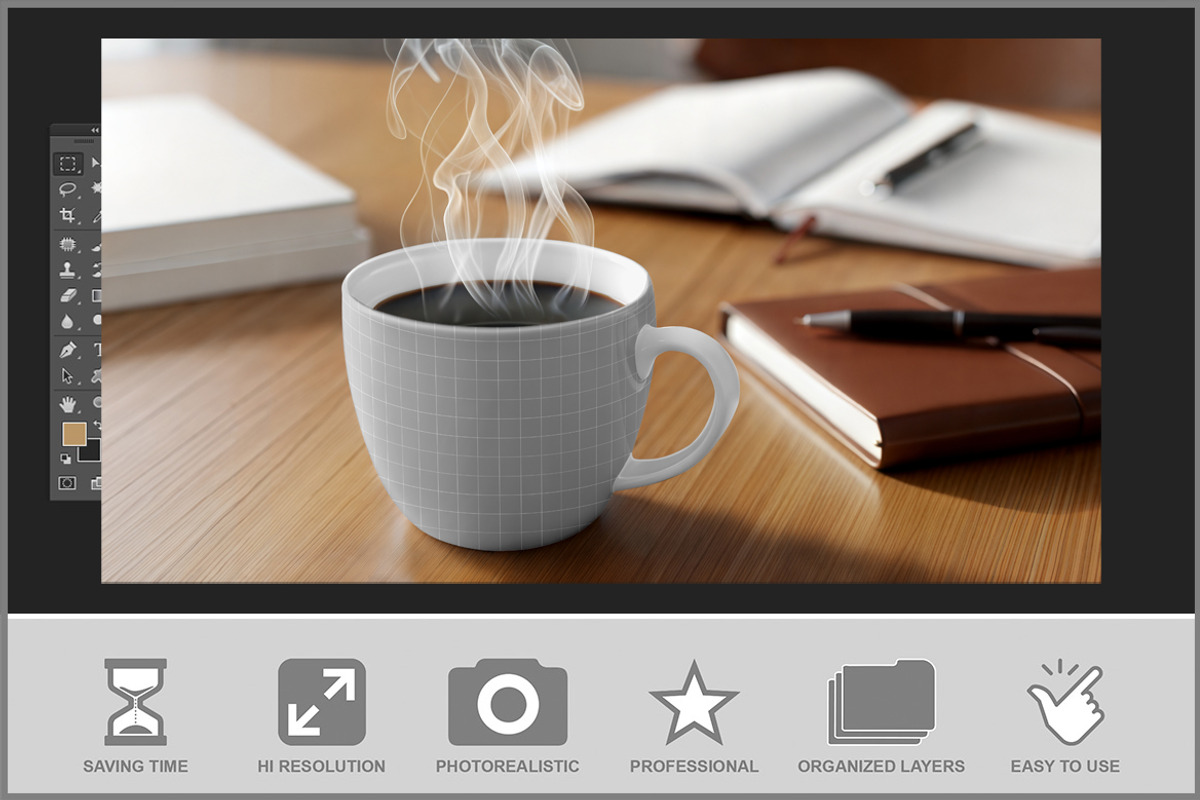 Enamel Mug Mockup, a Product Mockup by Bruno's Shop (Photo 2 of 3)