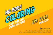 KNOCKWORK - Comic SVG Color Font, a Handwritten Font by Rashdrawn (Thumbnail 4 of 7)
