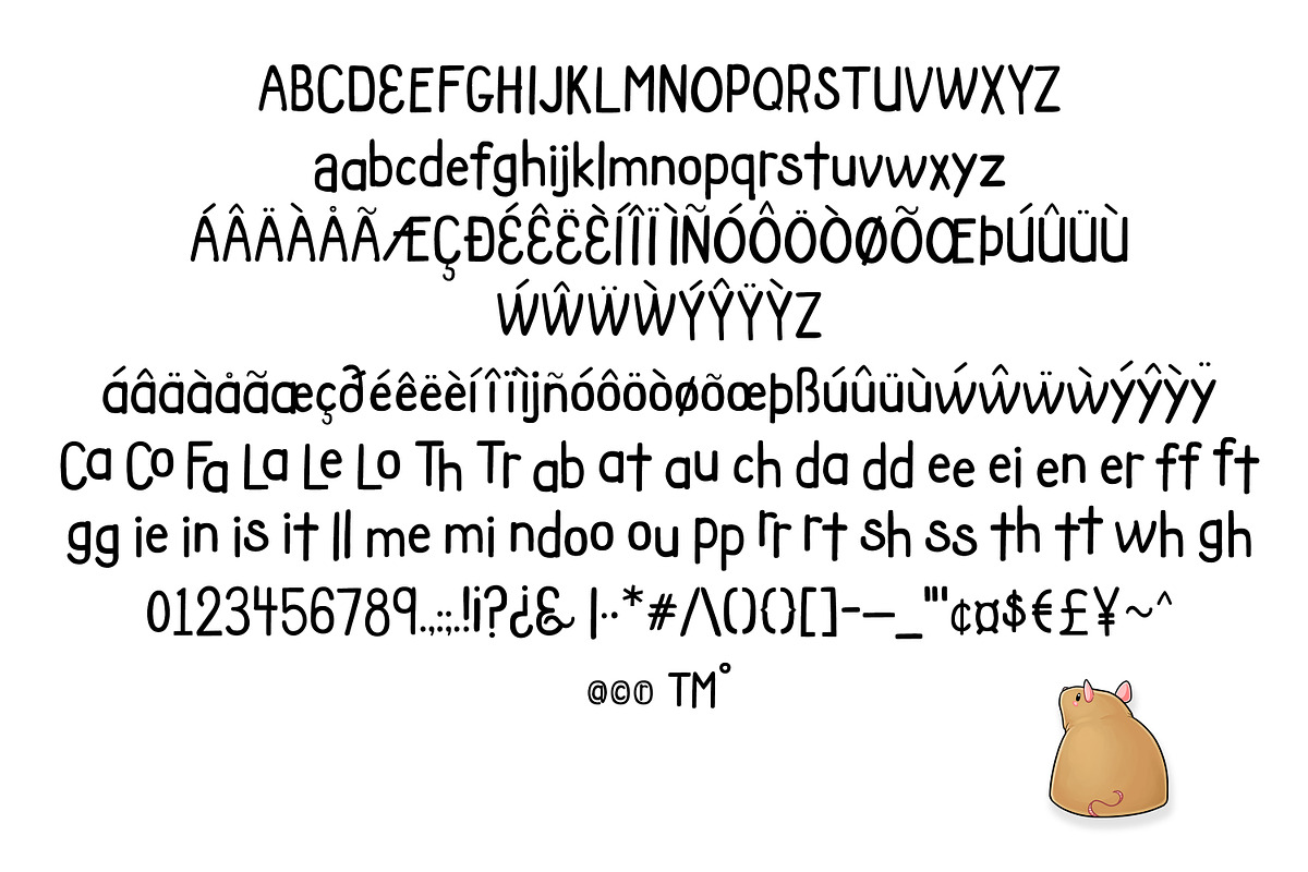 Fat Rat Chunky Font, a Sans Serif Font by DailyMiracleDigitals,LLC (Photo 7 of 7)