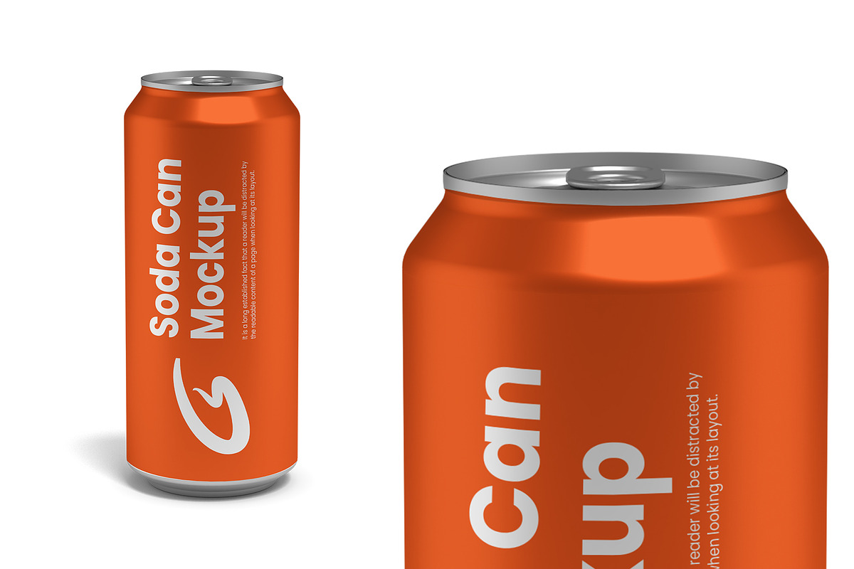 Soda Can Mockup, a Product Mockup by GraphicsPixel (Photo 3 of 3)