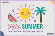 Hello Summer Typography Vector PNG, an Object Illustration by Gfx Expert Team (Thumbnail 2 of 3)