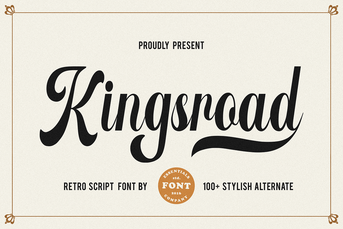 Kingsroad, a Script Font by Essentials Studio (Photo 1 of 10)
