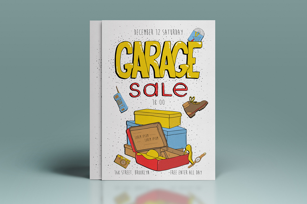 Garage sale poster, an Object Illustration by Good Studio (Photo 2 of 4)