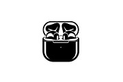 50 Wireless Earbuds Silhouette Icon, an Illustration by abu67222 (Thumbnail 9 of 51)