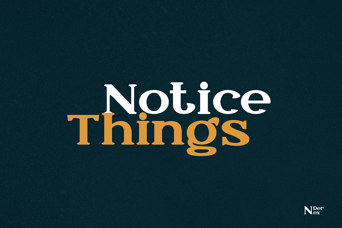 N Derex Display Font preview 4