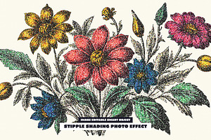 Stipple Shading Photo Effect, a Layer Style Add-On by dokudokunomi