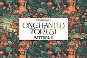 10 Enchanted Forest Patterns, a Pattern Graphic by Motifs (Thumbnail 9 of 11)