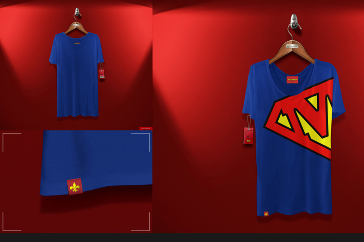 Loose Shirt On 5 Stages Mock-up, a Hoody Mockup by Mocca Mockups Store (Photo 5 of 69)