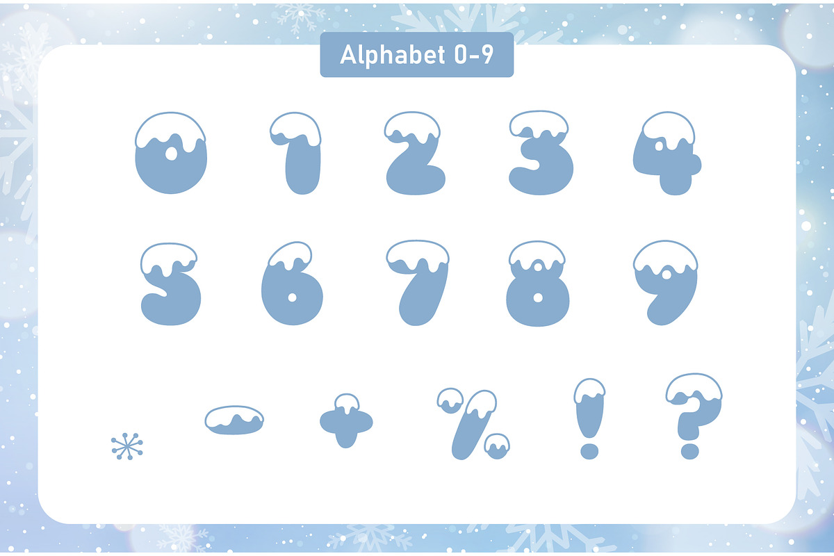 Snow Winter Decorative Font, a Font by Fox7 By Rattana (Photo 4 of 8)