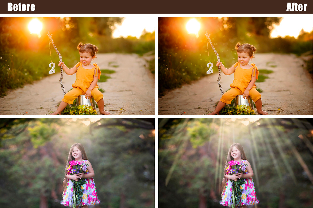 65 Sun ray overlay, natural light, a Layer Style Add-On by OverlayBox (Photo 2 of 4)