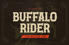 Buffalo Rider – Cowboy Display Font