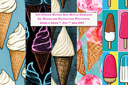 Ice Cream Retro Art Style Patterns, a Pattern Graphic by karenfoleyphoto (Thumbnail 1 of 10)
