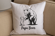 Papa Bear & Cub Embroidery File Cute, an Illustration by Moss Rose (Thumbnail 3 of 3)