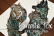 Ornate Fox, an Animal Illustration by Ferntale Art & Design (Thumbnail 1 of 2)