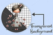 Whimsical Flower Girl Clipart Bundle, an Illustration by Canvas Craft (Thumbnail 2 of 7)