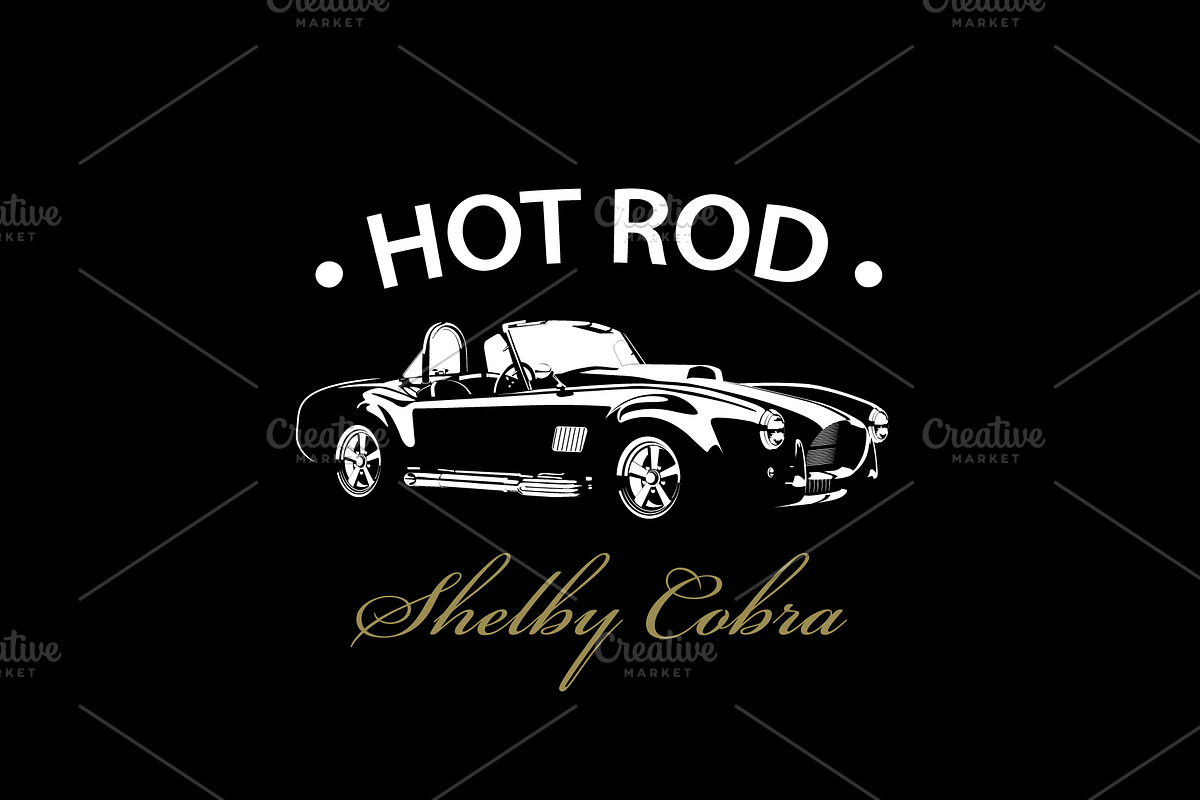 T-Shirt Print of Hot Rod Cobra Car, a Transportation Illustration by Plaid4You (Photo 3 of 10)
