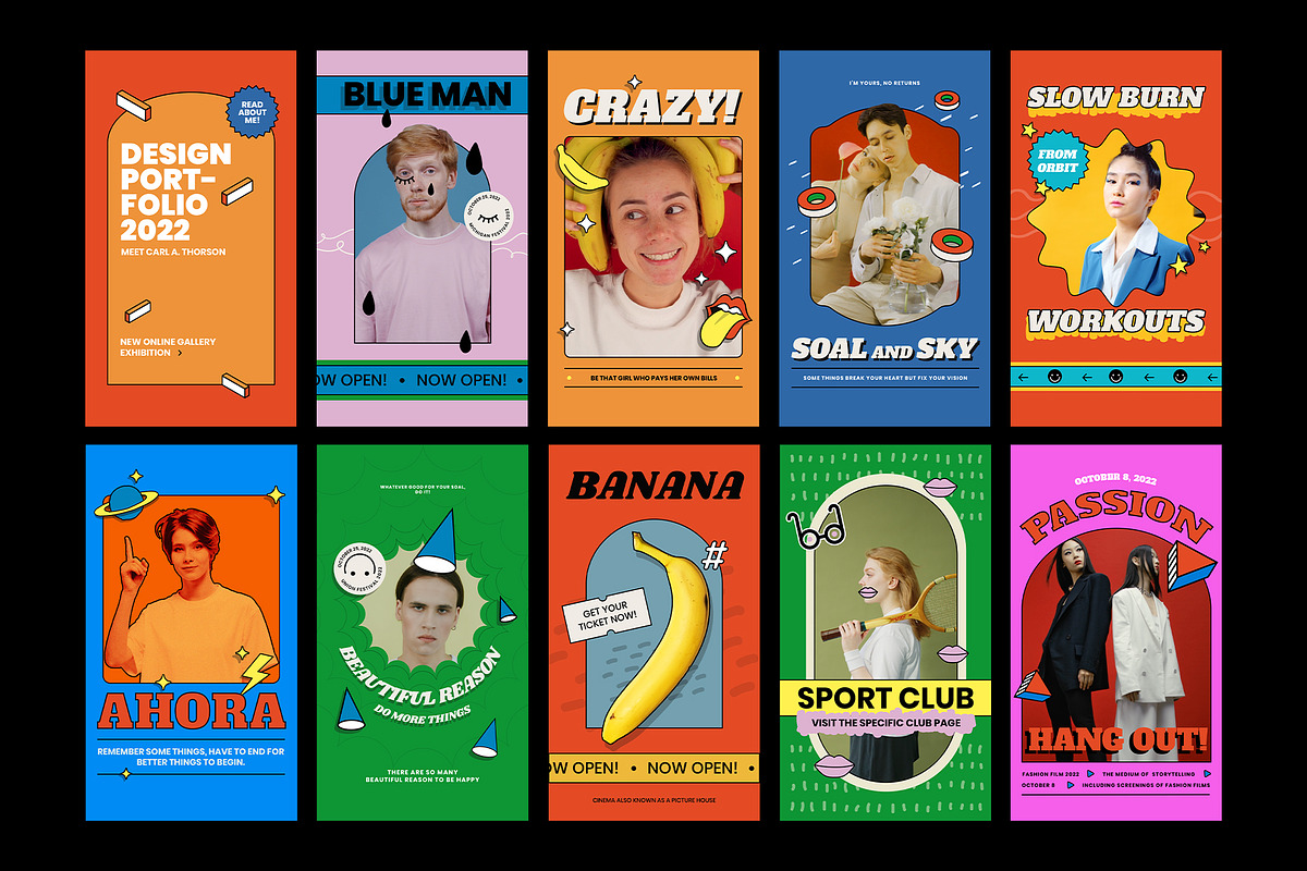 Retro Instagram Frames, a Social Media Template by Pixflow (Photo 7 of 11)