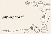 The Matcha Set Illustrations, an Illustration by ginni illustrations (Thumbnail 4 of 5)