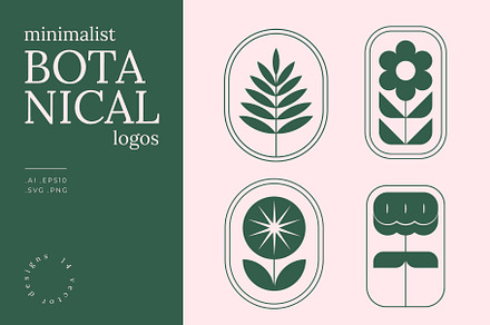 Minimalist Botanical Logos