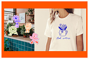 Doodle Garden - botanic characters, a Graphic by Marish (Thumbnail 9 of 9)