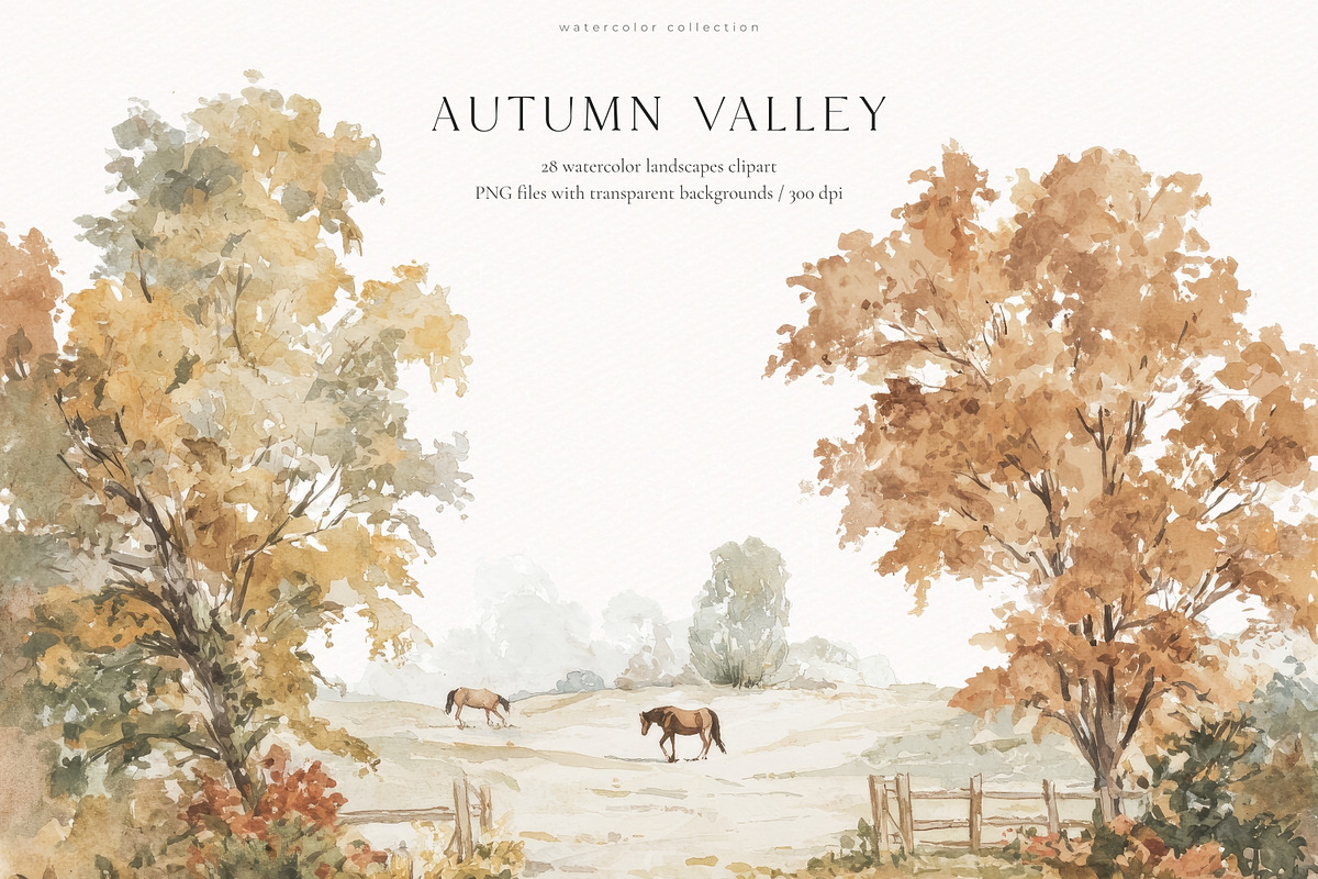 Autumn Valley Collection, a Seasonal Illustration by PeDe Designs (Photo 18 of 34)