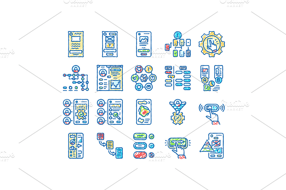 ui ux design agency user develop, an Object Illustration by pikepicture