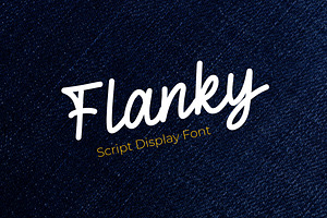 Flanky - Script Display Font