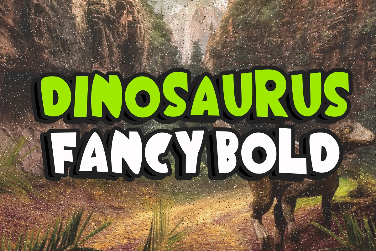 Super Dino, a Script Font by Fourteen Letter (Photo 5 of 8)