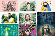 200 Jesus Christ Illustrations, a Person Illustration by Incomelion (Thumbnail 3 of 20)