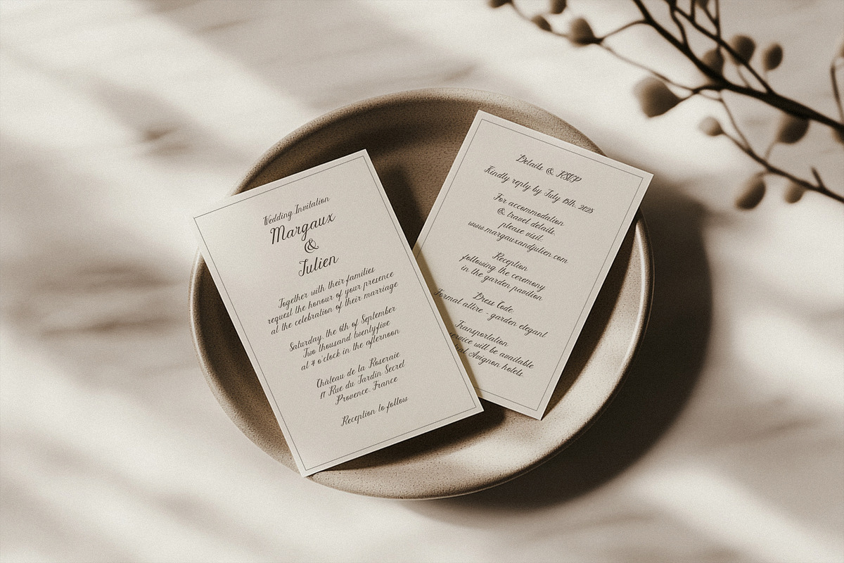 Delicate Promise | Vintage Script, a Script Font by AnMark (Photo 13 of 18)