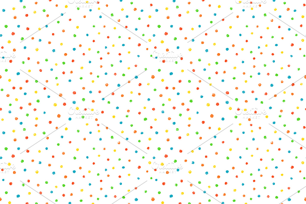 Crayon Confet Dot Seamless Pattern, a Pattern Graphic by Elena Pimukova (Photo 3 of 3)