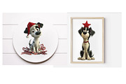 Quirky Christmas Dog Sublimation, an Illustration by Designworld (Thumbnail 4 of 6)